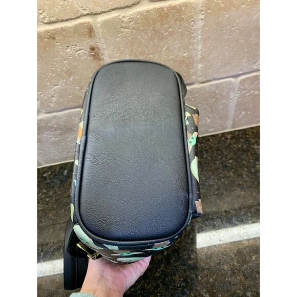 Loungefly Disney Parks Star Wars The Mandalorian Grogu Yoda Backpack Like New - Picture 10 of 12